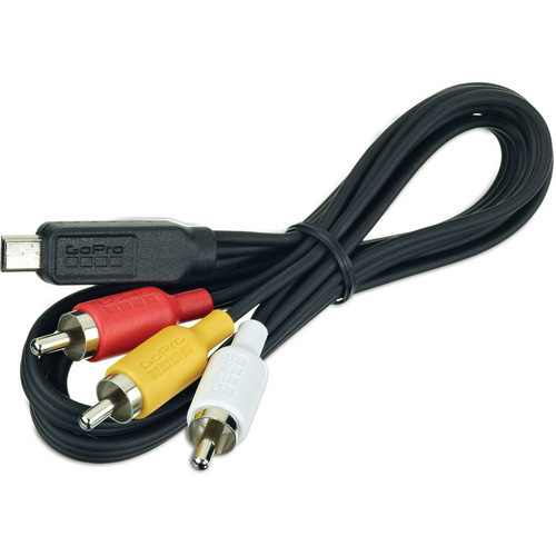 Композитный кабель для GoPro HERO4/3/3+ Composite Cable ACMPS-301  Композитный кабель для подключения GoPro к телевизору • mini-USB — RCA • для GoPro HERO 4/3/3+