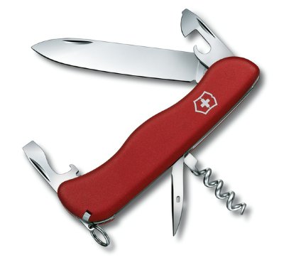 Нож Victorinox Picknicker 0.8853 Red  Большое фиксирующееся лезвие • Крестовая отвертка • Кольцо для ключей • Пинцет • Зубочистка
