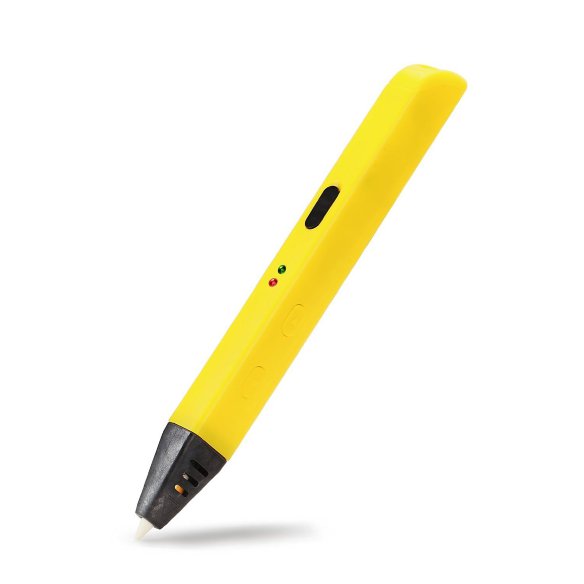 3D ручка Dewang Generation 3 USB Pen Yellow  3D-ручка 3го поколения от Dewang • Работает от USB • Заправляется ABS и PLA-пластиком • Регулировка температуры и скорости подачи • Керамический наконечник • Вес 40 г