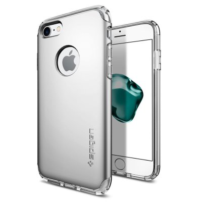 Чехол Spigen для iPhone 8/7 Hybrid Armor Satin Silver 042CS20694  Прочный чехол для iPhone 8/7 с усиленными элементами защиты