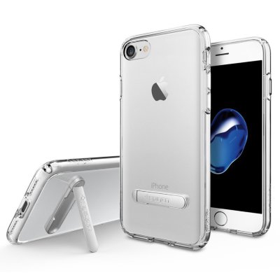 Чехол Spigen для iPhone 8/7 Ultra Hybrid S Crystal Clear 042CS20753  Чехол с подставкой для удобного просмотра видео