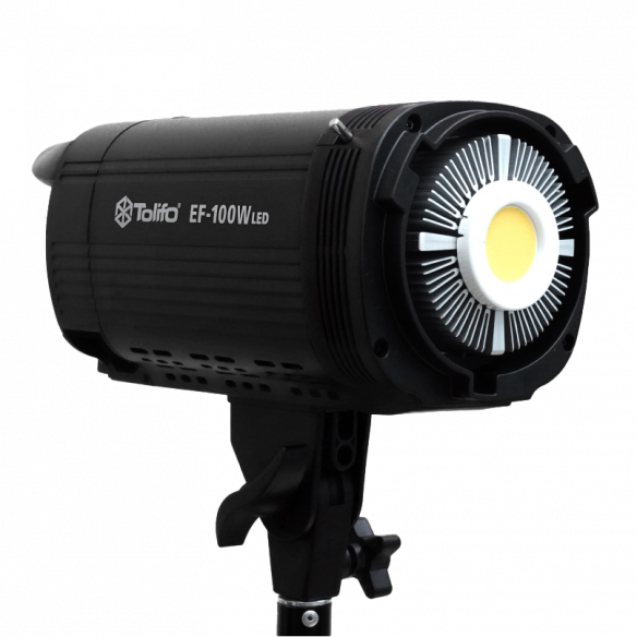 Осветитель Tolifo EF-100W  • Вид осветителя: моноблок • Мощность (макс): 100 Вт • Цветовая температура: 5600 K • Питание: сетевой адаптер • RGB режим: Нет • Особенности конструкции: встроенный дисплей