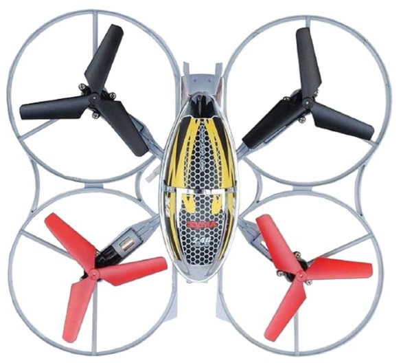 Радиоуправляемый квадрокоптер (дрон) Syma X4  Квадрокоптер • Управление: радиоканал • Время полета до 8 мин