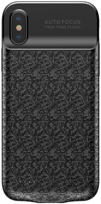 Чехол-аккумулятор Baseus Plaid Backpack Power Bank 3500mAh Black для iPhone X/XS  Дополнительный аккумулятор для смартфона • Стильный внешний вид • Высокая степень защиты