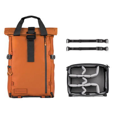 Рюкзак WANDRD PRVKE V4 31L Photography Bundle Оранжевый  Объём 31 л • Быстрый доступ к камере • Крепление для штатива • Отделение для ноутбука/планшета • Потайной карман: AirTag