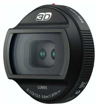 Объектив Panasonic Lumix G 12.5mm f/12 3D (H-FT012E)  Широкоугольный объектив с постоянным ФР • ручная фокусировка • Крепление: Micro Four Thirds • вес: 140 г