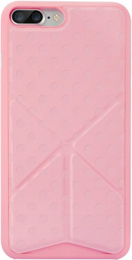 Чехол Ozaki O!coat 0.4+Totem Versatile Pink для iPhone 8/7 Plus  Прочный и тонкий чехол-накладка из прочного пластика с возможностью использования подставки для iPhone 8/7 Plus