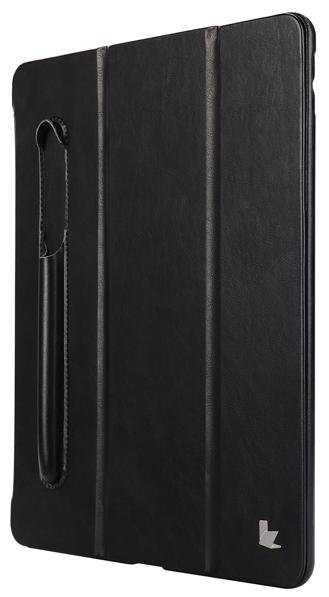 Чехол Jisoncase Mirco Fiber Leather Case с отсеком для Apple Pencil для iPad 9.7 (2017/18) Black  Ультратонкий форм-фактор • Держатель для Apple Pencil • Функция подставки • PU-кожа