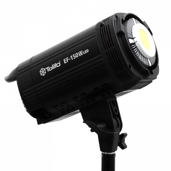 Осветитель Tolifo EF-150W  • Вид осветителя: моноблок • Мощность (макс): 150 Вт • Цветовая температура: 5600 K • Питание: сетевой адаптер • RGB режим: Нет • Особенности конструкции: встроенный дисплей