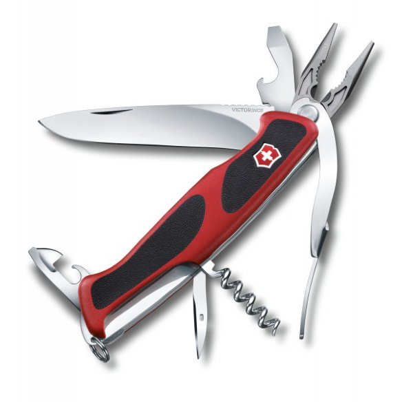 Нож Victorinox RangerGrip 74 Gardener 0.9723.C  Большое лезвие • Открывалка • Кольцо • Пила • Инструмент для расширения отверстий