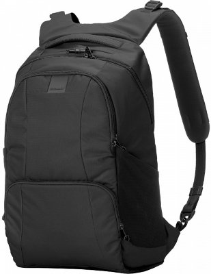 Рюкзак антивор Pacsafe Metrosafe LS450, черный, 25 л.  6 систем безопасности • Защита от краж и порезов • Мягкие внутренние стенки