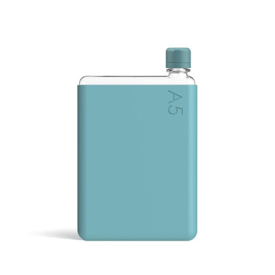 Бутылка с силиконовым чехлом Memobottle A5, голубой