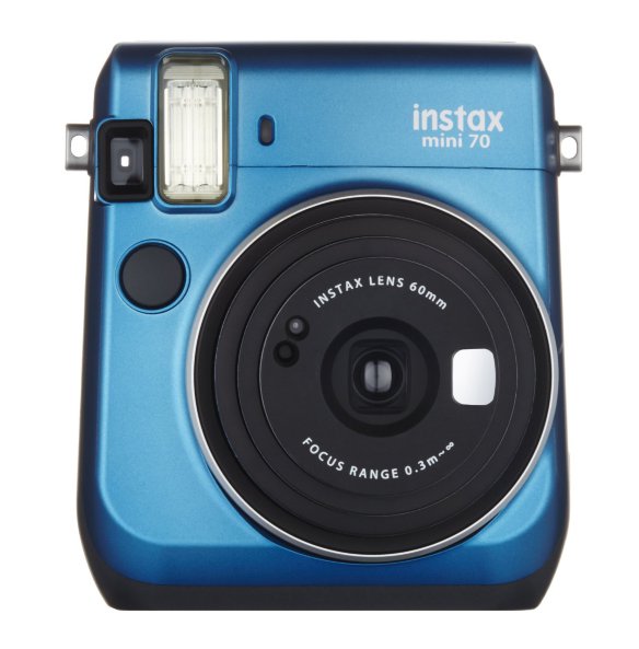 Фотоаппарат моментальной печати Fujifilm Instax Mini 70 Island Blue  Новая камера Fujifilm Instax • Режим селфи • Ручное управление экспозицией • Размер фотографии 62x46 мм • Автоспуск • Удобный видоискатель • Режим High-Key
