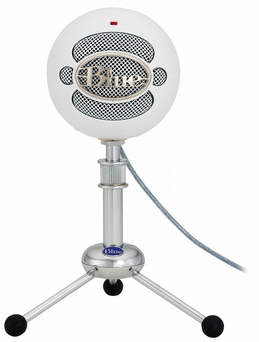 USB-микрофон Blue Microphones Snowball White  Конструкция с двойной капсулой • Возможность использования с iPad • Не требует установки драйверов • Микрофон профессионального качества • Отлично подходит для подкастов 