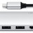 USB-C адаптер Satechi Type-C Slim Multiport with Ethernet Adapter, Silver  - USB-C адаптер Satechi Type-C Slim Multiport with Ethernet Adapter, Silver