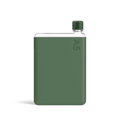 Бутылка с силиконовым чехлом Memobottle A5, зеленый