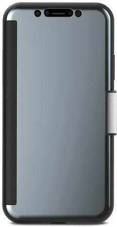 Чехол-книжка Moshi StealthCover Gunmetal Gray для iPhone X/XS  Экстравагантный дизайн • Всесторонняя защита • Полупрозрачная крышка • Защита от ударов и загрязнений • Поддержка беспроводной зарядки
