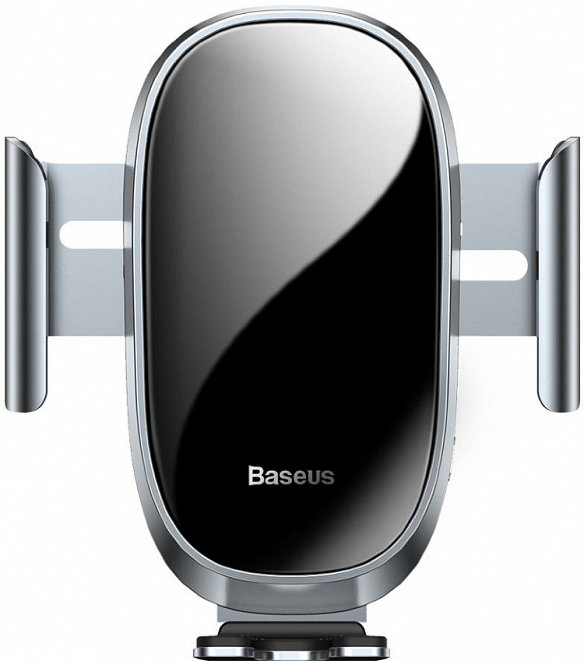 Автомобильный держатель Baseus Smart Car Mount Cell Silver  Автоматический зажимной механизм • Установка телефона одной рукой • Стеклянная лицевая панель • Шарнирный механизм • Удобное подключение зарядного кабеля