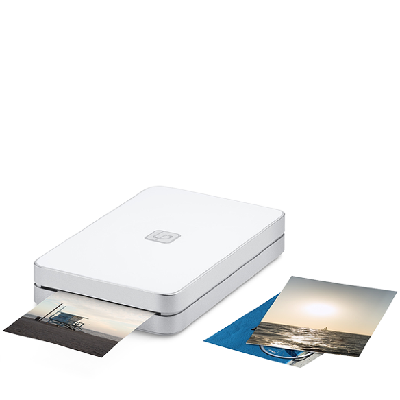 Портативный принтер Lifeprint 2x3 (фото 50 х 76мм) White  Карточки для печати ZINK Paper (10 штук) • Компактный принтер • Легкий вес • Размер фотокарточки 50 х 76 мм • Фотографии имеют «липкую основу» - можно использовать как наклейки