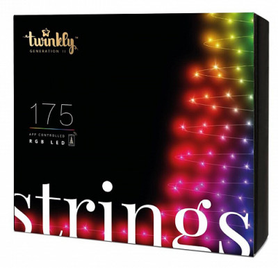 Смарт-гирлянда Twinkly Strings 175 LED с Wi-Fi и Bluetooth (TWS175STP-BEU)