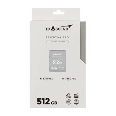Карта памяти Exascend CompactFlash Essential Pro CFexpress 4.0 Type B 512GB