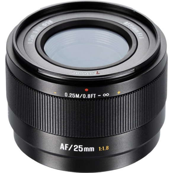 Объектив 7Artisans Lite AF 25mm F1.8 APS-C E-mount  E-mount (Sony) • Покрытие матрицы APS-C • Фокусное расстояние 25 мм • Фокусировка автоматическая • Мотор автофокуса STM • Максимальная диафрагма f1.8 • Минимальная дистанция фокусировки 250 мм • Угол зрения диагональ 58.3°
