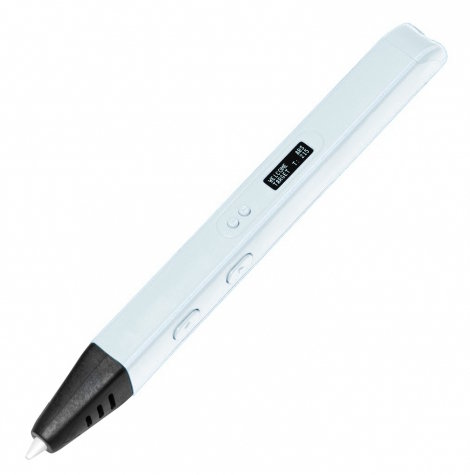 3D ручка Funtastique RP800A White с OLED-дисплеем и USB-зарядкой  3D-ручка 4го поколения от Funtastique с OLED-дисплеем • Работает от USB • Заправляется ABS и PLA-пластиком • Регулировка температуры и скорости подачи • Керамический наконечник • Вес 40 г