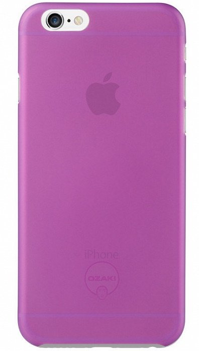 Чехол Ozaki O!coat 0.3 Jelly для iPhone 6S/6 Purple  Не скользит в руках • Не перекрывает доступ к разъемам • Надежная защита от царапин, ударов и сколов • Прочный пластик