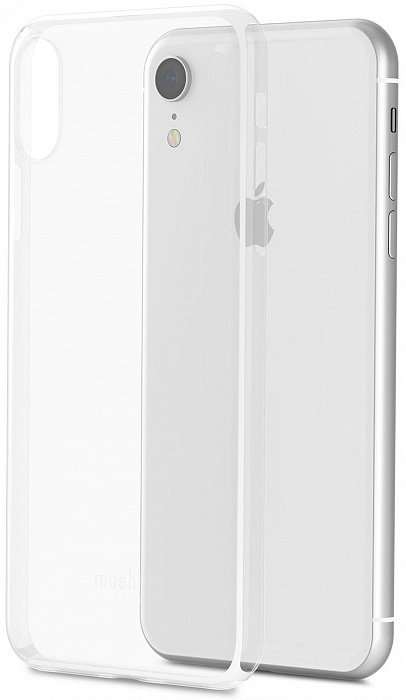Чехол Moshi SuperSkin для iPhone XR (Transparent)  Укороченные бортики вдоль экрана • Защищает от царапин • Изготовлен из силикона