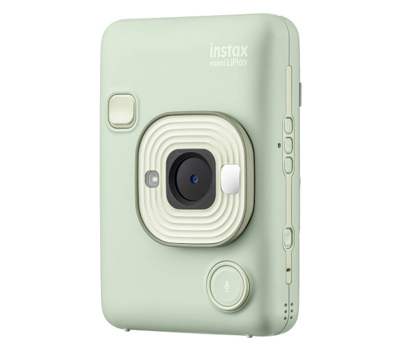 Фотоаппарат моментальной печати Fujifilm Instax MINI LiPlay Matcha Green  Гибрид мгновенной камеры и принтера • Добавление звука к фотографиям с помощью QR-кода • Печать фотографий со смартфона через Bluetooth