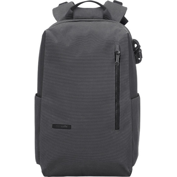 Рюкзак-антивор Pacsafe Intasafe Backpack 20L Charcoal  2 расширяемых боковых кармана • Защита от краж и порезов • Удобный плечевой ремень