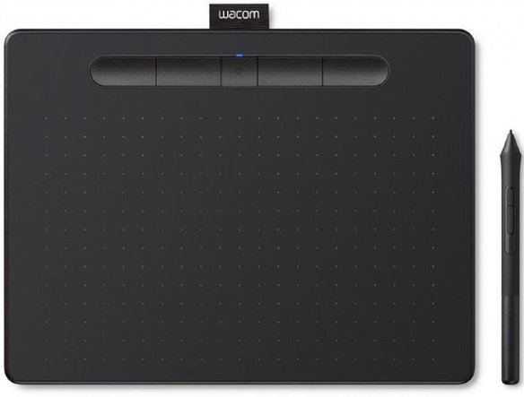 Графический планшет Wacom Intuos M Bluetooth Black CTL-6100WLK-N  Формат рабочей области A5 • 4096 уровней нажатия • Bluetooth • Легкий и тонкий