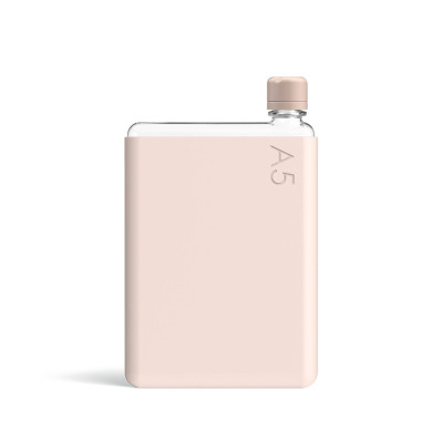 Бутылка с силиконовым чехлом Memobottle A5, розовый