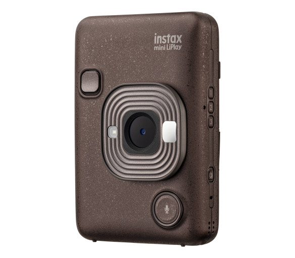 Фотоаппарат моментальной печати Fujifilm Instax MINI LiPlay Matcha Deep Bronze  Гибрид мгновенной камеры и принтера • Добавление звука к фотографиям с помощью QR-кода • Печать фотографий со смартфона через Bluetooth