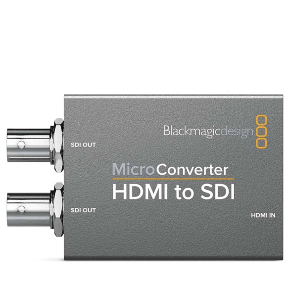 Микро конвертер Blackmagic Micro Converter HDMI - SDI  Разрешение видео 1080pi@60 • Порты HDMI, SDI • Питание micro USB • Мощность (макс) 2 Вт • Подключение HDMI, SDI • Совместимость Mac 10.14 Mojave, Mac 10.15 Catalina, Windows 8.1, 10