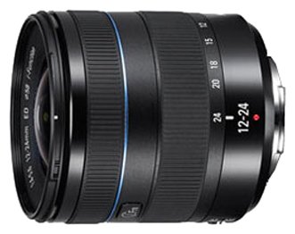 Объектив Samsung NX 12-24 mm f/4.0-5.6 ED Ultra Wide Zoom Lens (W1224ANB)  Широкоугольный Zoom-объектив  • крепление Samsung NX • ручная фокусировка • минимальное расстояние фокусировки 0.24 м