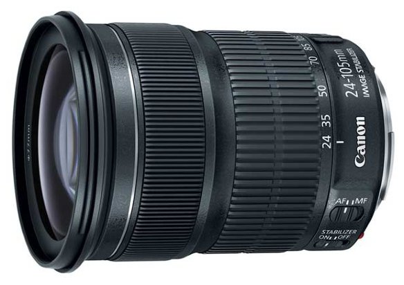 Объектив Canon EF 24-105mm f/3.5-5.6 IS STM  Стандартный Zoom-объектив • Адаптирован для видеосъемки • Крепление Canon EF и EF-S • Встроенный стабилизатор изображения • Автоматическая фокусировка • Минимальное расстояние фокусировки 0.4 м