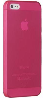 Чехол Ozaki O!coat 0.3 Jelly для iPhone SE/5S/5 Red  Толщина всего 0,3 мм • Приятен на ощупь • Стильный дизайн