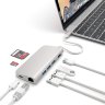 USB-хаб (концентратор) Satechi Multi-Port Adapter 4K with Ethernet Silver для MacBook Pro / Air / iPad Pro