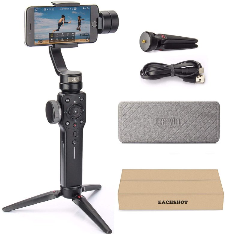 Стабилизатор (стедикам) Zhiyun Smooth 4 Black для iPhone и других
