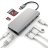USB-хаб (концентратор) Satechi Multi-Port Adapter 4K with Ethernet Space Gray для MacBook Pro / Air / iPad Pro  - USB-хаб (концентратор) Satechi Multi-Port Adapter 4K with Ethernet Space Gray для MacBook Pro 13"/15" и MacBook 12"