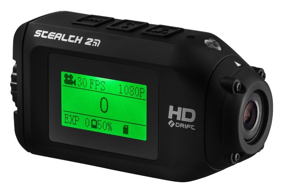 Экшн-камера Drift Innovation Stealth 2  Видео Full HD 1080p • Матрица 3 МП (1/3") • Карты памяти microSD, microSDHC • Wi-Fi • 256 Мб встроенной флэш-памяти