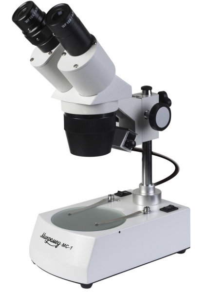 Микроскоп стерео Микромед МС-1 вар.2C (1х/3х)  Стереоскопическая визуализация • Совместимость с видеоокулярами • Два встроенных осветителя