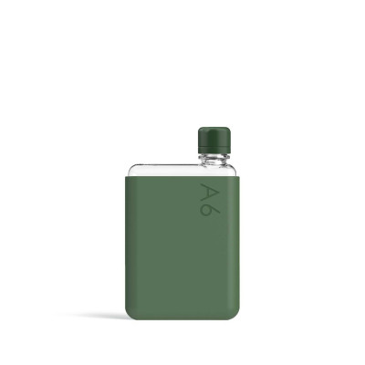 Бутылка с силиконовым чехлом Memobottle A6, зеленый