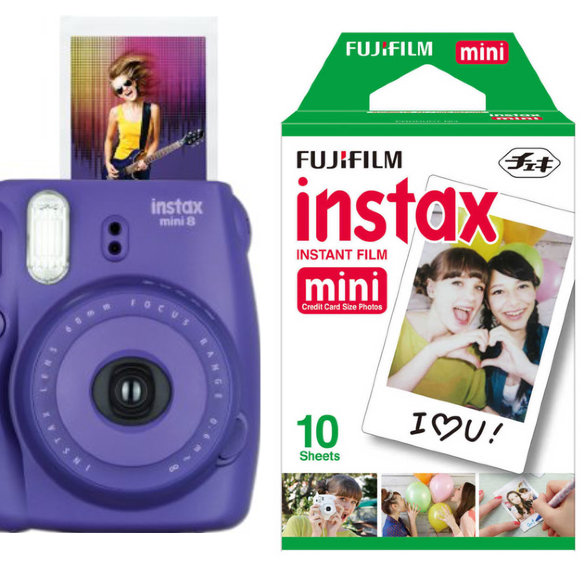 Картридж (кассета) FujiFilm Instax Mini Glossy 10 фото для Instax Mini 8  Набор на 10 кадров • размер фотографии: 86 x 54 мм • Для Fujifilm Instax серии Mini и Polaroid Pic 300