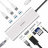 USB-хаб Wiwu Apollo Expander USB-C Silver для MacBook и USB-C устройств  - USB-хаб Wiwu Apollo Expander USB-C Silver для MacBook и USB-C устройств