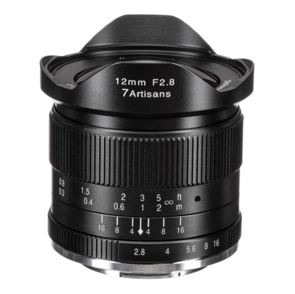 Объектив 7Artisans 12mm F2.8 E-Mount Чёрный  Байонет объектива E-mount (Sony) • Покрытие матрицы APS-C • Фокусное расстояние 12 мм • Фокусировка ручная • Максимальная диафрагма f2.8 • Минимальная диафрагма F/16 • Угол зрения диагональ 102°
