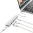 USB-хаб (концентратор) Satechi Aluminum Type-C Slim Multi-Port Adapter 4K Silver для MacBook Pro / Air / iMac / iPad Pro  - USB-хаб (концентратор) Satechi Aluminum Type-C Slim Multi-Port Adapter 4K Silver для MacBook Pro 13"/15" и MacBook 12"
