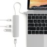 USB-хаб (концентратор) Satechi Aluminum Type-C Slim Multi-Port Adapter 4K Silver для MacBook Pro / Air / iMac / iPad Pro