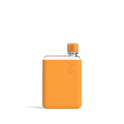 Бутылка с силиконовым чехлом Memobottle A6, оранжевый